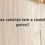 Quantas calorias tem a costeleta de porco?