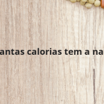 Quantas calorias tem a nata?