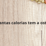 Quantas calorias tem a ostra?