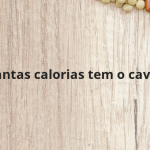 Quantas calorias tem o caviar?