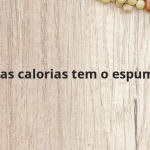 Quantas calorias tem o espumante?