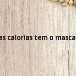 Quantas calorias tem o mascarpone?