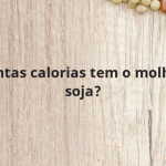 Quantas calorias tem o molho de soja?