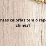 Quantas calorias tem o repolho chinês?