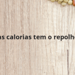 Quantas calorias tem o repolho roxo?