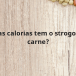 Quantas calorias tem o strogonoff de carne?